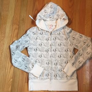 OP Medium misses zip front sweatshirt